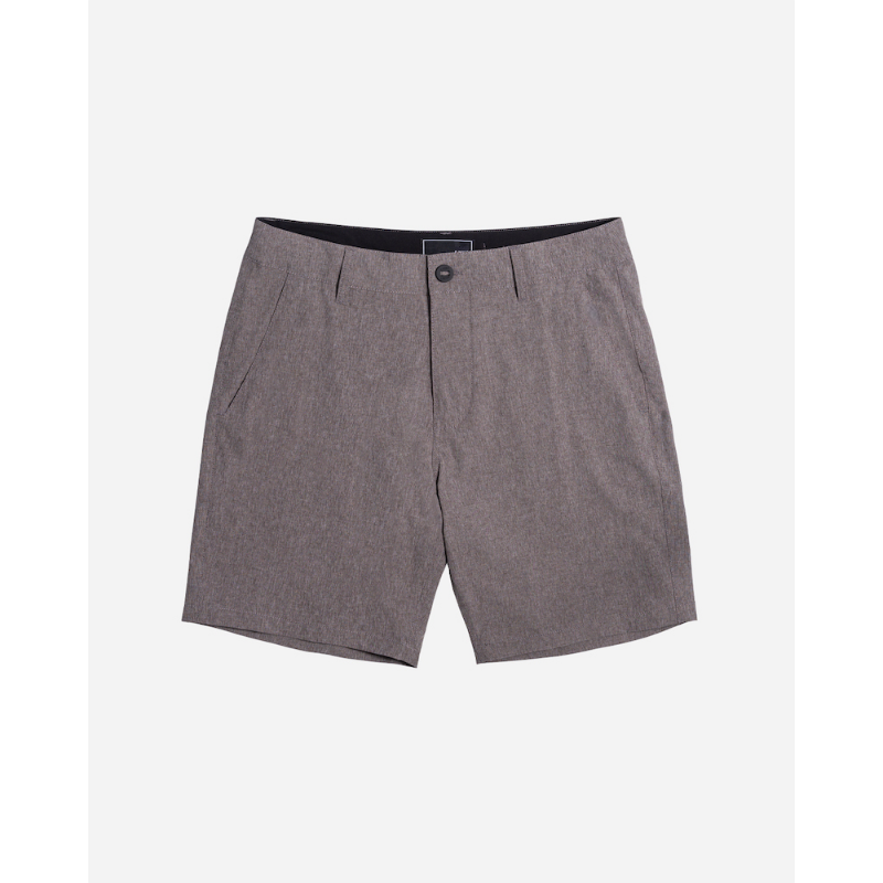 Hybride walkshort zippervlieg met knoopsluiting