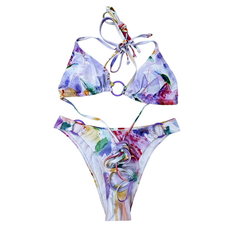 Backless print ring zwempakken