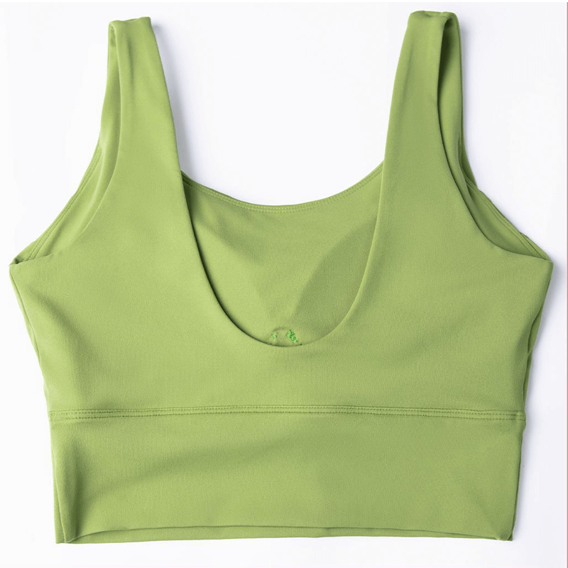 Vaste beker u-vorm verzamelt sportbeha