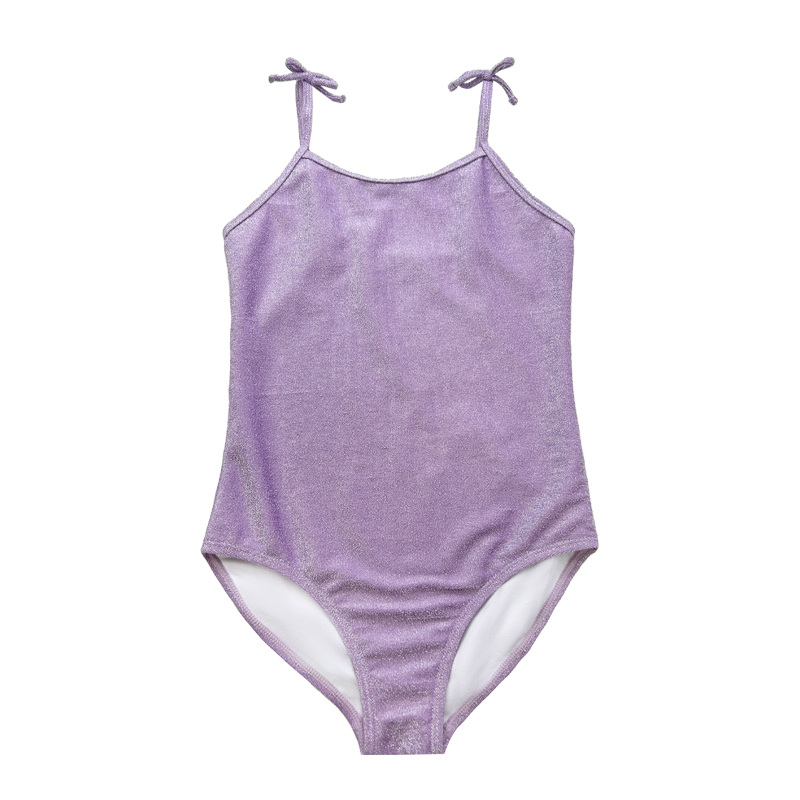 Purple Children \\\\\'s Halter Bow Basic Silver Wire eendelig zwempak
