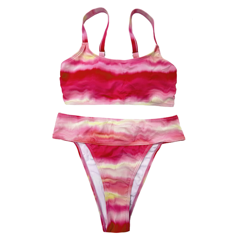 Rose-pink gradiënt met brede schouderriem comfortplekken