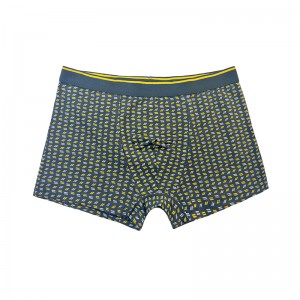 Pas gewone kleur ondergoed mode volledig gedrukte comfortabele zachte mannen ondergoed Men\'s kerstboxer -briefs aan