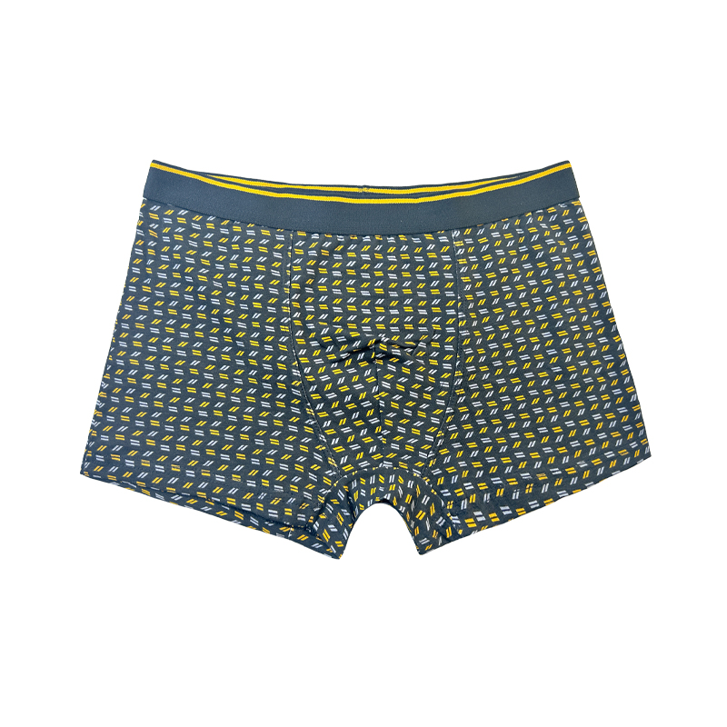 Pas gewone kleur ondergoed mode volledig gedrukte comfortabele zachte mannen ondergoed Men\'s kerstboxer -briefs aan